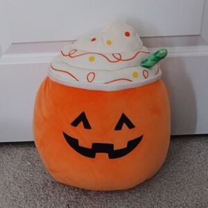 Squishmallows Orange Pumpkin Costume Plush